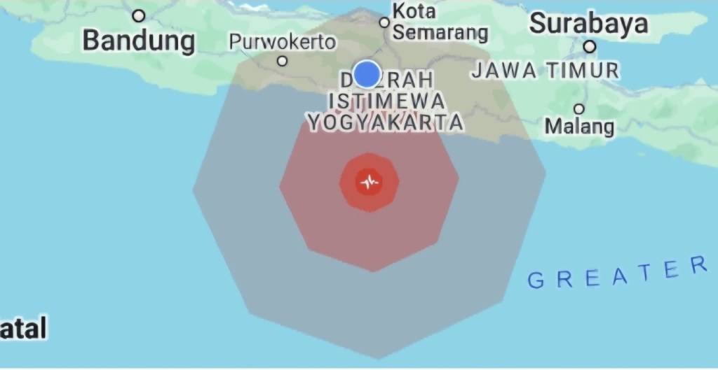 Gempa Terkini 5.8 Guncang Gunung Kidul&nbsp;DIY
